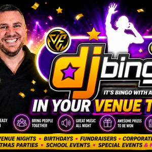 DJ Bingo music bingo entertainment by Venue Events for Canberra venues, parties and corporate events