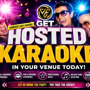Hosted Karaoke entertainment by Venue Events for Canberra parties, venues, Christmas parties and corporate events