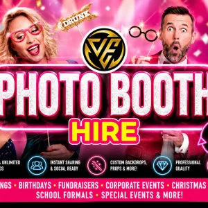 Photo Booth hire by Venue Events for Canberra weddings, birthdays, corporate events and Christmas parties