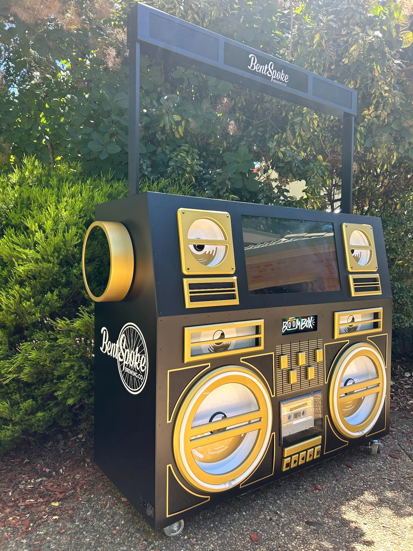 Custom branded BoomBox for a hospitality venue