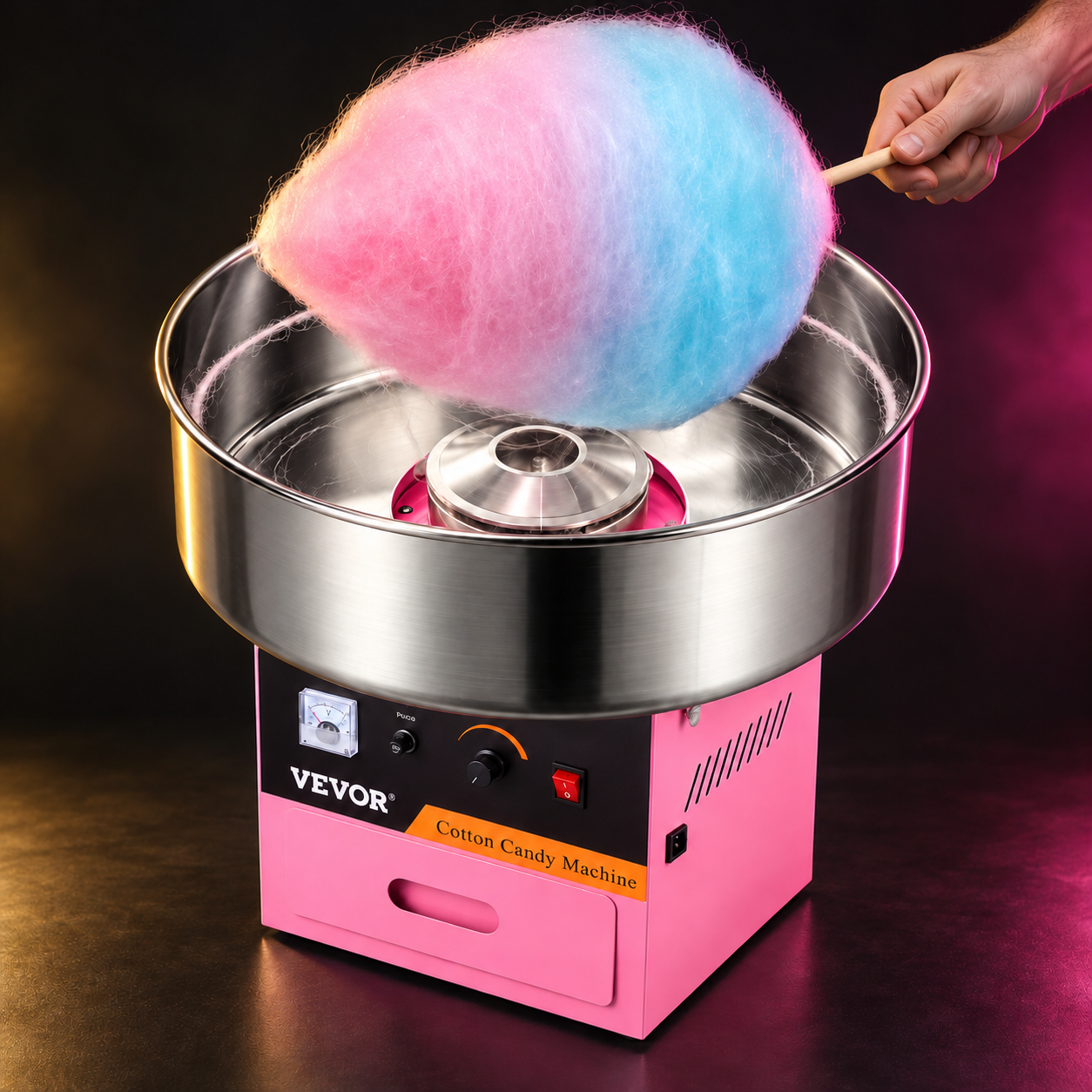 Benchtop fairy floss machine
