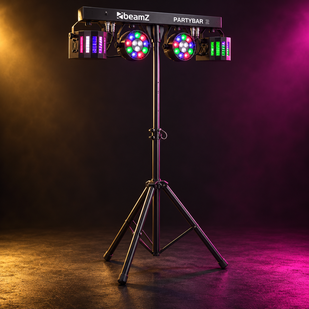 210 · PartyBar 2 lights on stand with remote