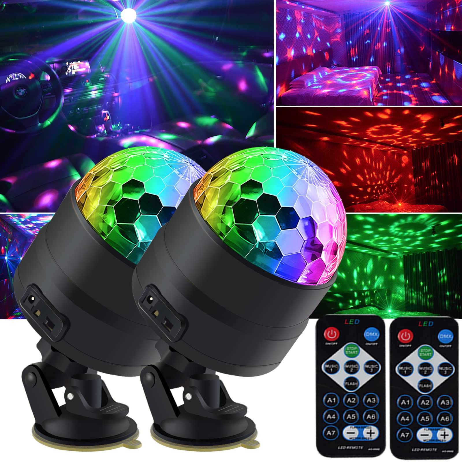 Compact disco effect lights